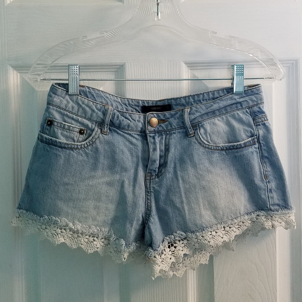 Forever 21 Crochet Shorts